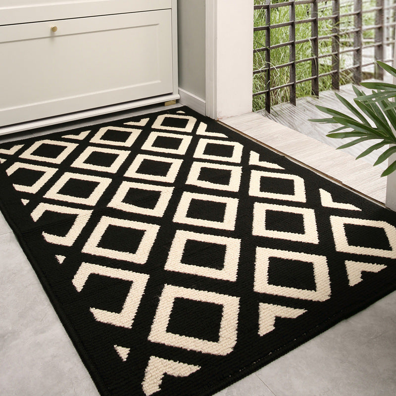 Feblilac Parker Home Entry Door Mat, Home Door Porch, Dust Removal and Wear-resistant Door Mat, Simple Water-a
