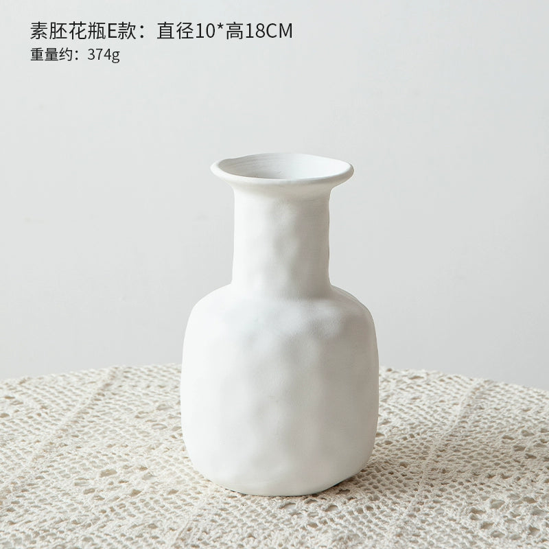 Feblilac Water Stone Ficus Ceramic Vase Ornament Living Room Flower Arrangement Entrance TV Cabinet Green Plan - view 26