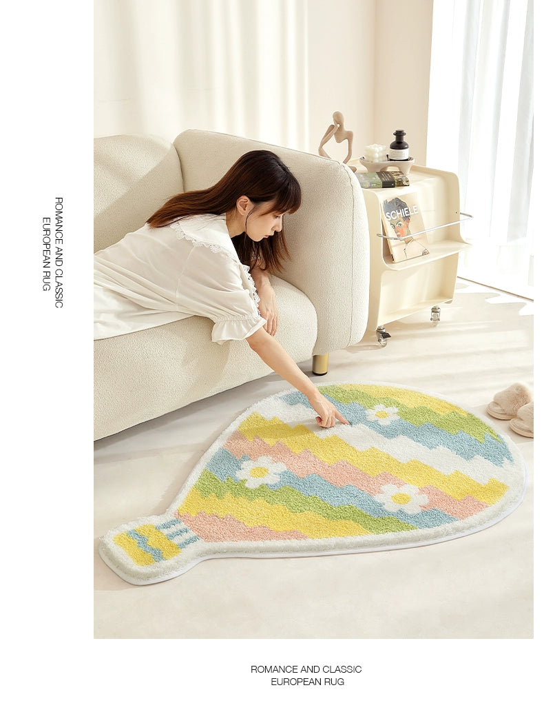 Feblilac Hot Air Balloon Handmade Tufted Acrylic Livingroom Carpet Area Rug - view 2