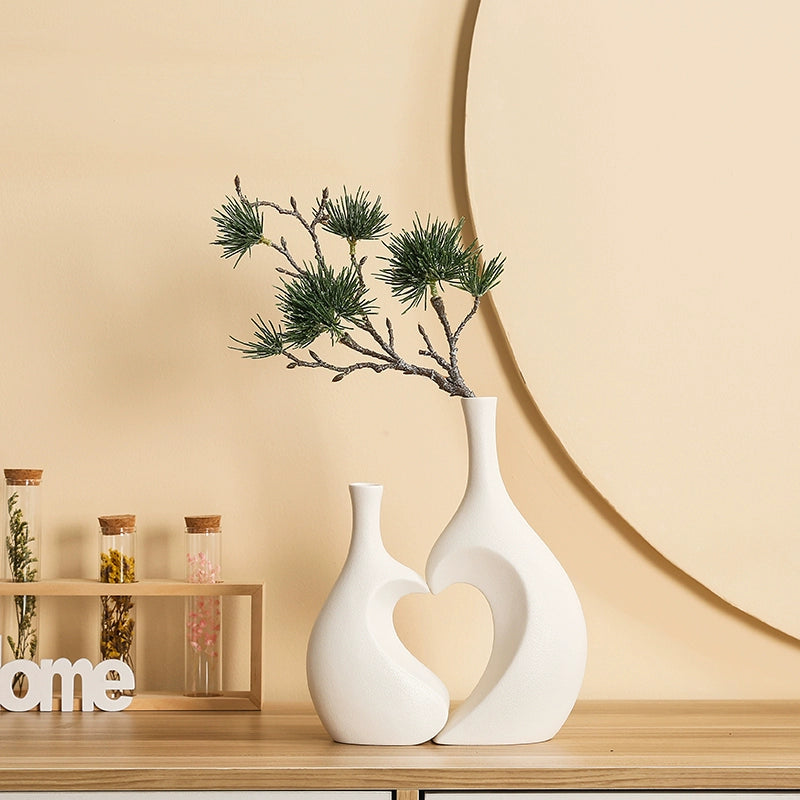 Feblilac Vase High-end Housewarming Gift Living Room Luxury Simulation Flower Chinese Decoration Ornament - view 4