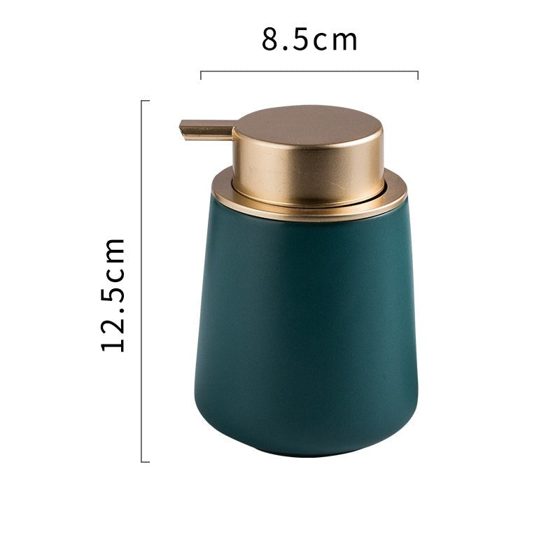 Ceramic Soap Dispenser, Cone Liquid Soap Pump Bottle, Colorful Marble Texture - view 9