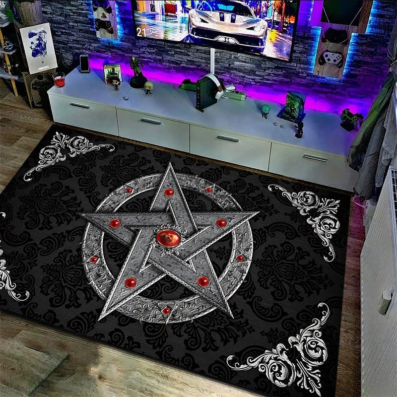 Feblilac Gothic Halloween carpet bedroom living room home decoration carpet Nordic style game room carpet