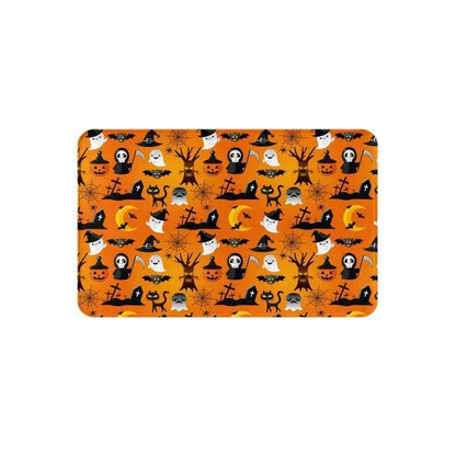 Feblilac Halloween Horror Various Moons Pumpkins Boos PVC Coil Door Mat