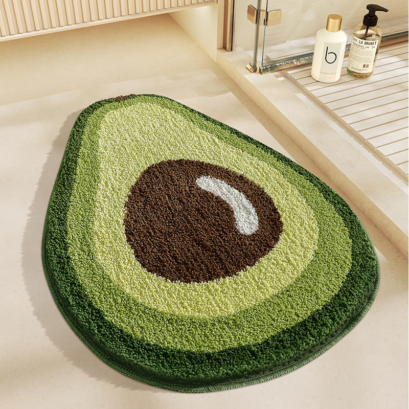 Feblilac Fruit kiwi Tufted Bath Mat