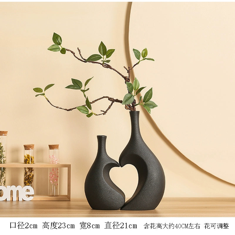 Feblilac Vase High-end Housewarming Gift Living Room Luxury Simulation Flower Chinese Decoration Ornament - view 32