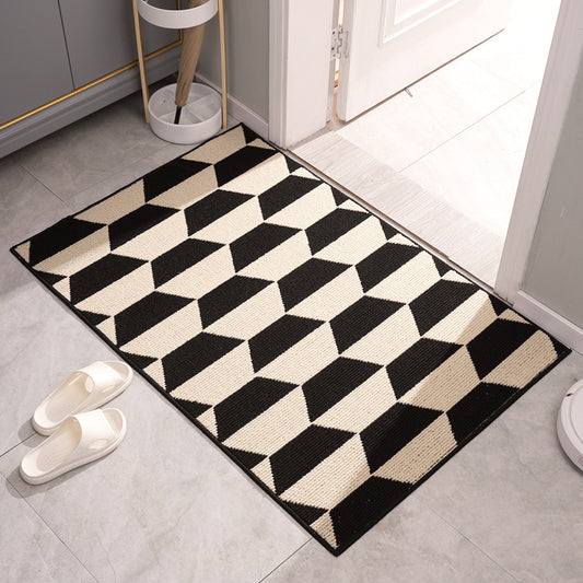 Feblilac Vera Home Entry Door Mat, Home Door Porch, Dust Removal and Wear-resistant Door Mat, Simple Water-absorbing and Non-slip Carpet