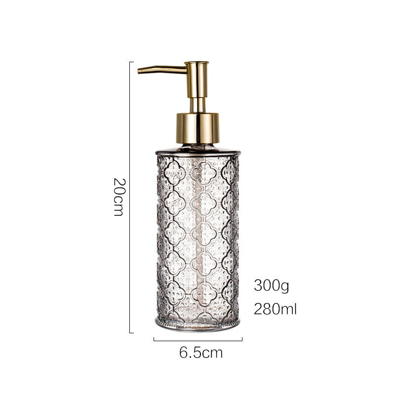 Vintage Glass Soap Dispenser, Pump Bottle for Liquid Soap - view 8