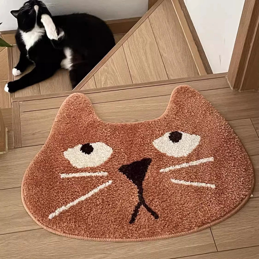 Feblilac Cute Cat Tufted Bath Mat - view 3