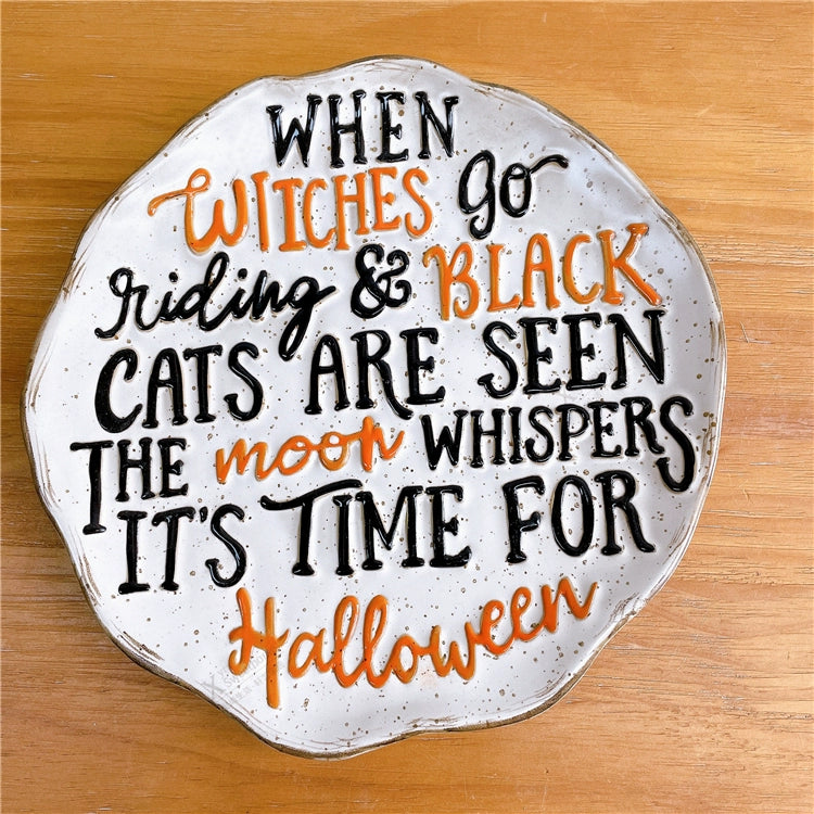 Feblilac Halloween Décor Ceramic Plate Pumpkin Imp Plate Imp Bowl - view 51