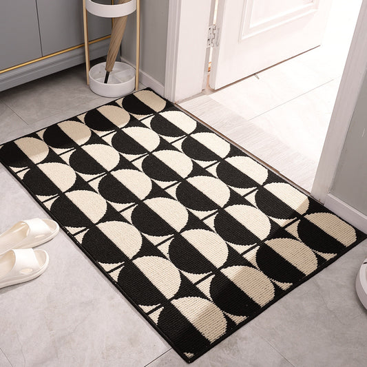 Feblilac Yoanna Home Entry Door Mat, Home Door Porch, Dust Removal and Wear-resistant Door Mat, Simple Water-absorbing and Non-slip Carpet