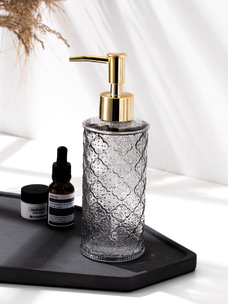 Vintage Glass Soap Dispenser, Pump Bottle for Liquid Soap - view 4