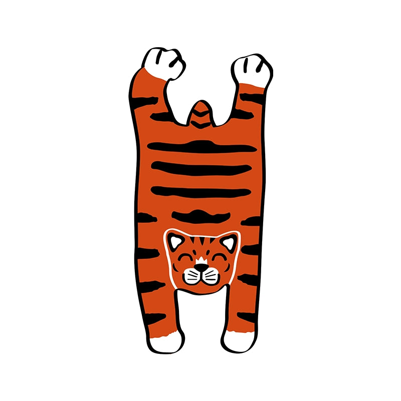 Feblilac Tiger Tufted Bath Mat