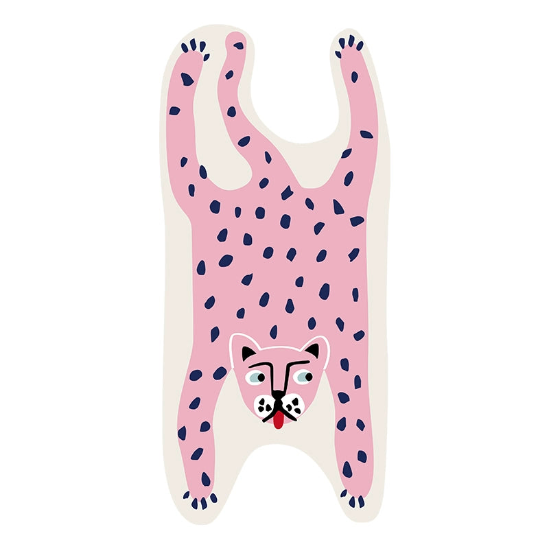 Feblilac Pink Panther Tufted Bath Mat