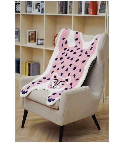 Feblilac Pink Panther Tufted Bath Mat