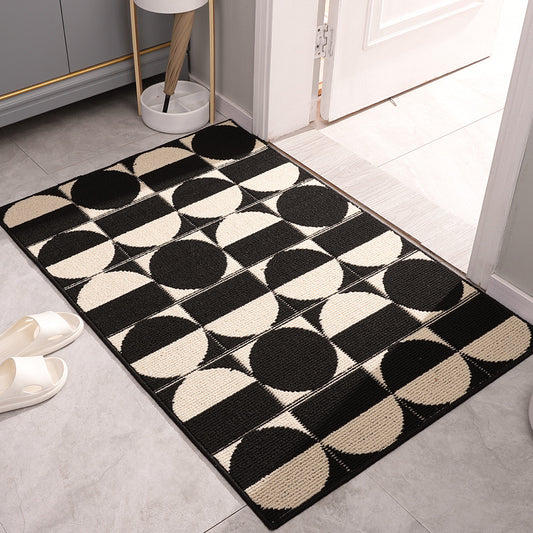 Feblilac Yoseline Home Entry Door Mat, Home Door Porch, Dust Removal and Wear-resistant Door Mat, Simple Water-absorbing and Non-slip Carpet