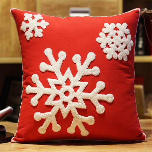 Embroidered flower bedside pillow, cute cartoon office cushion, American home sofa, New Year's Christmas gift - view 9