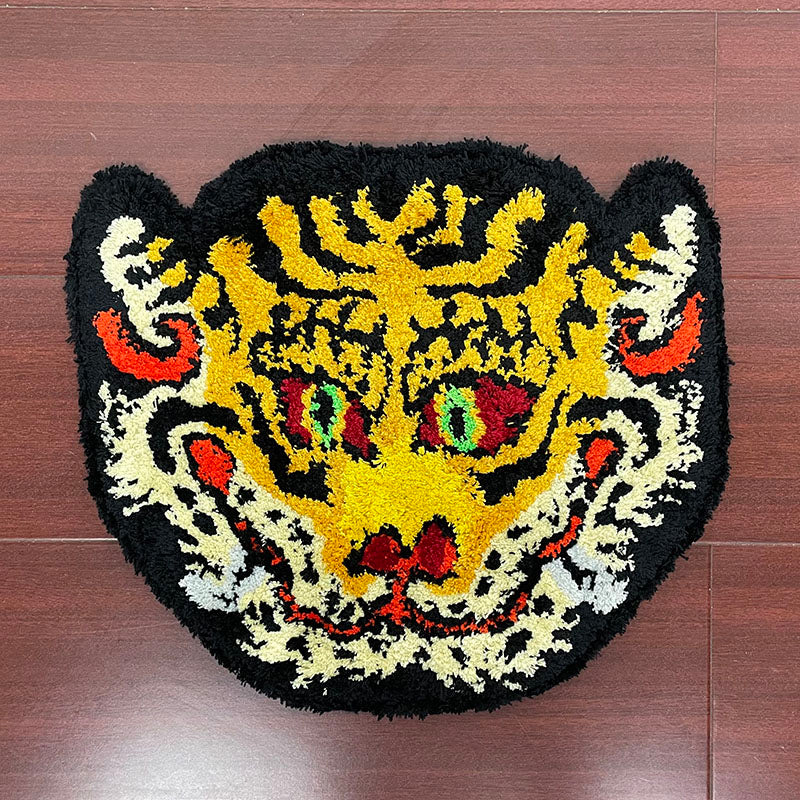 Tufted Tiger Head Placemat