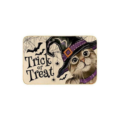 Feblilac Halloween Horror The Cat in the Hat PVC Coil Door Mat