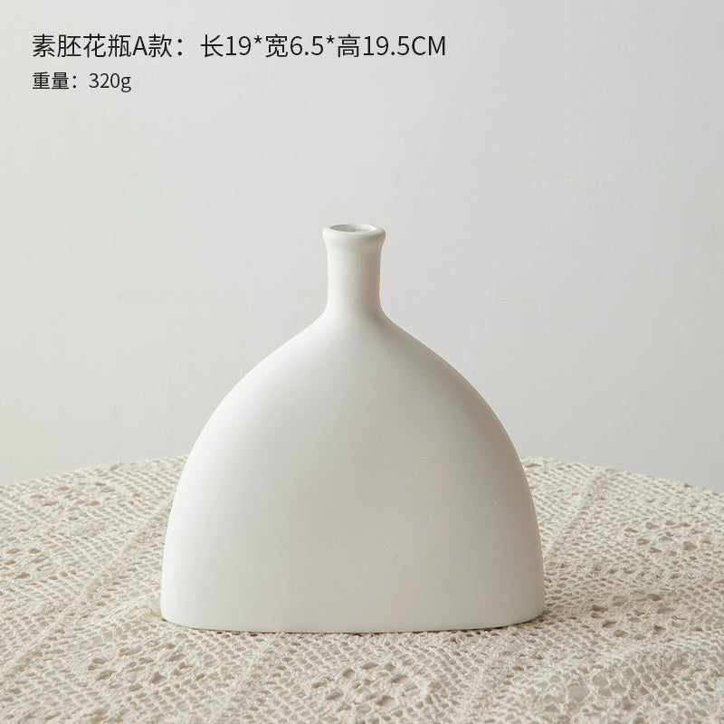 Feblilac Water Stone Ficus Ceramic Vase Ornament Living Room Flower Arrangement Entrance TV Cabinet Green Plan - view 29