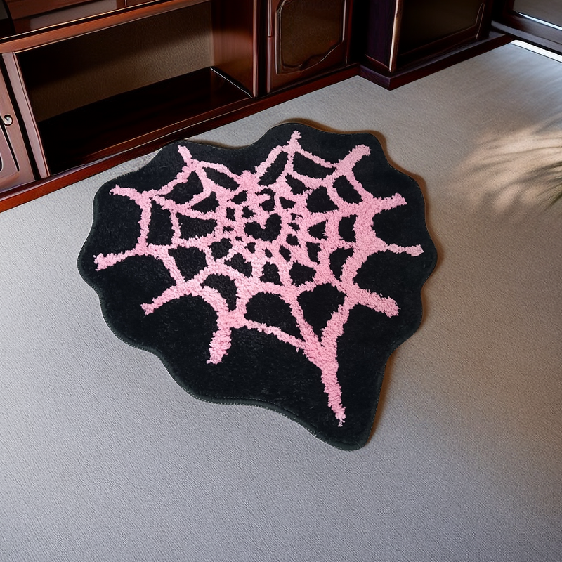 Feblilac pink heart Tufted Bath Mat - view 4