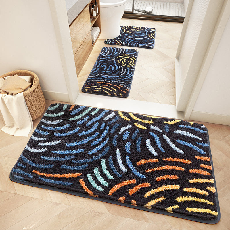Line of Starry Night Bath Mat, Van Gogh Home Decor - view 6