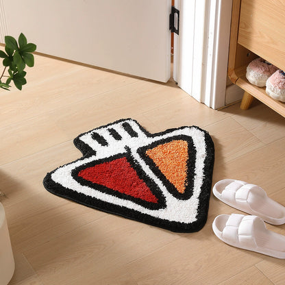 Feblilac Halloween Triangle Tufted Bath Mat