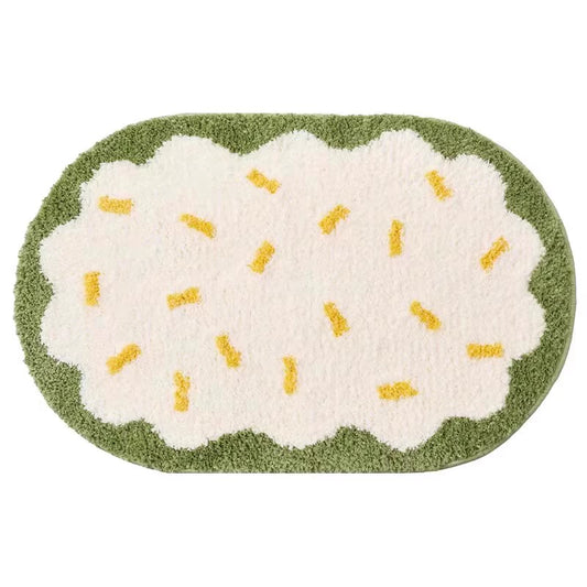 Feblilac Sweet Soft Cake Tufted Bath Mat