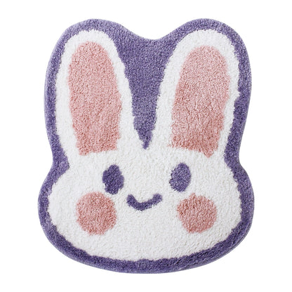 Feblilac Bubble Capsule Rabbit Tufted Bath Mat