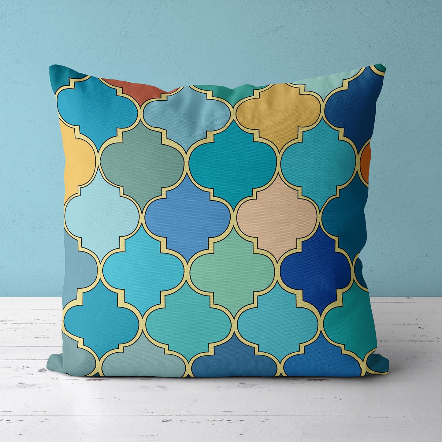 Feblilac Colorful Moroccan Pattern Cushion Covers Throw Pillow Covers