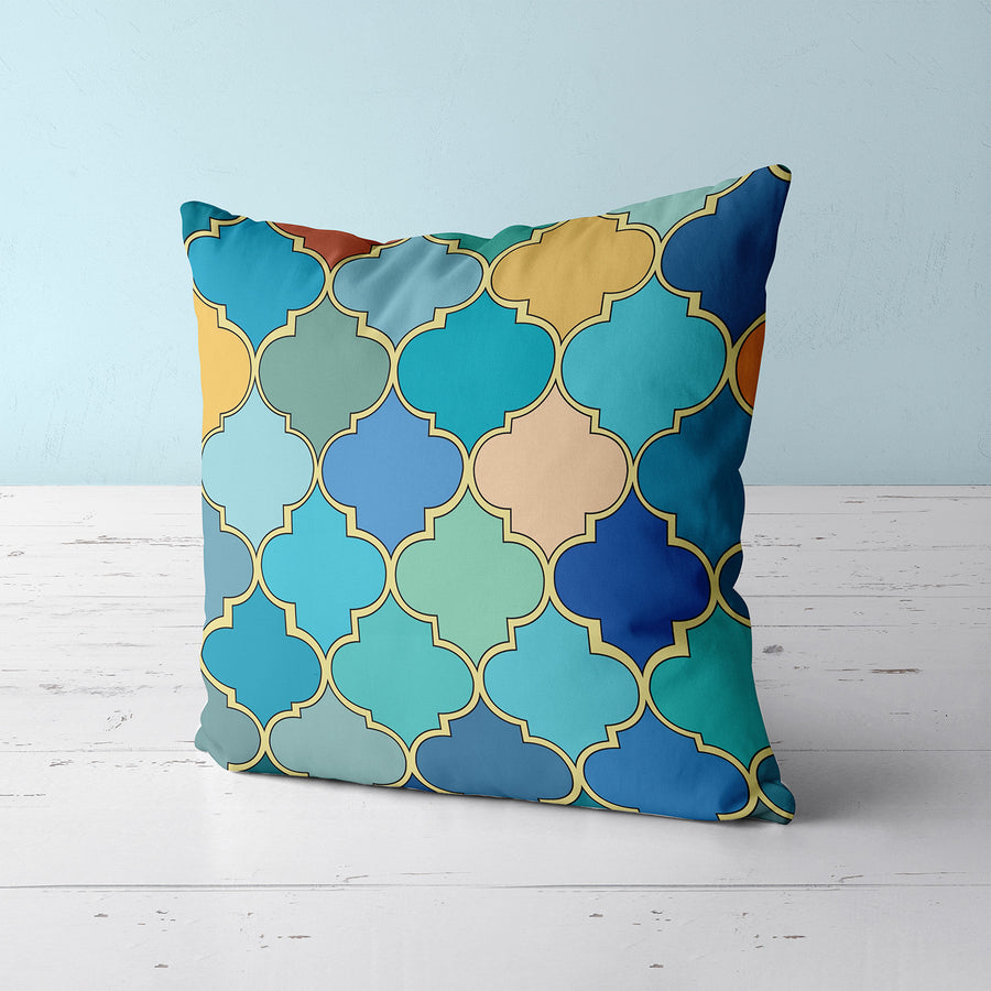 Feblilac Colorful Moroccan Pattern Cushion Covers Throw Pillow Covers - view 2