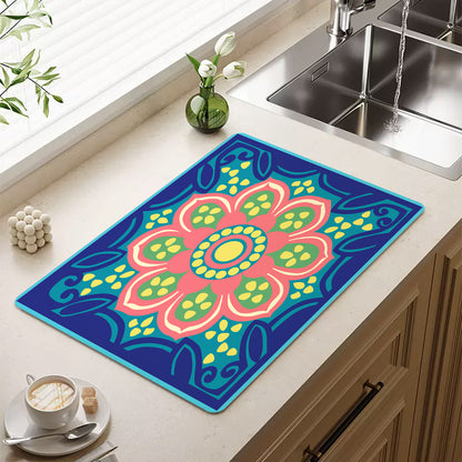 Feblilac Bohemian Lotus Cup and Dish Placemat