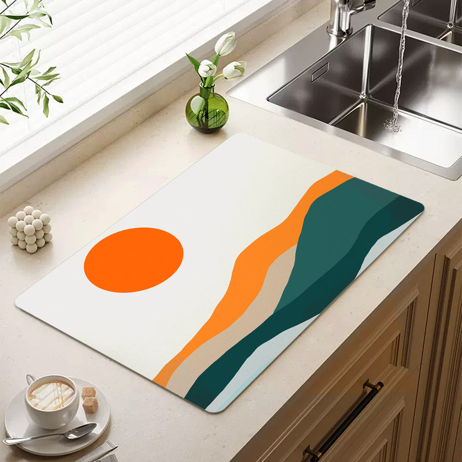 Feblilac Blue Mountains Cup and Dish Placemat