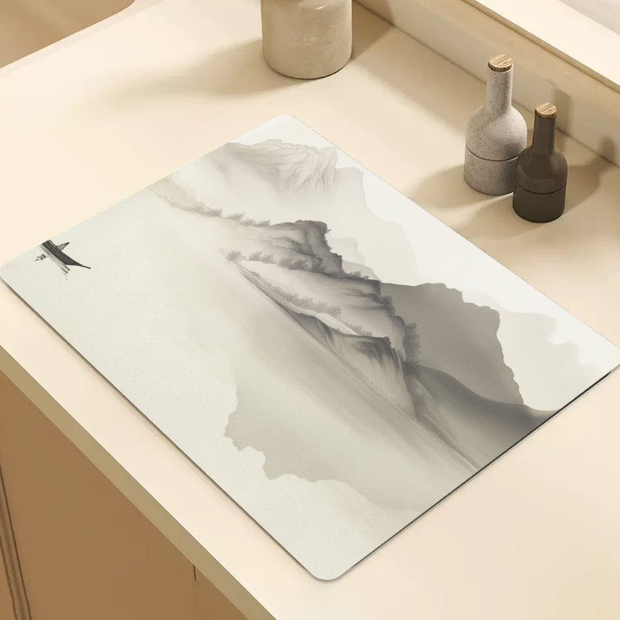 Feblilac Boat Landscape Cup and Dish Placemat - view 2