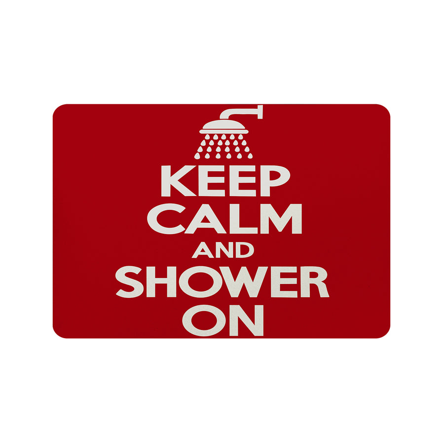 Feblilac Keep Calm Shower On Cup and Dish Placemat - view 3