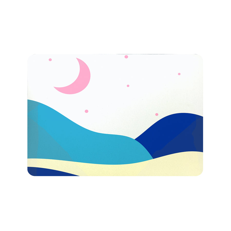 Feblilac Blue Pink Night Starry Sky Cup and Dish Placemat - view 2