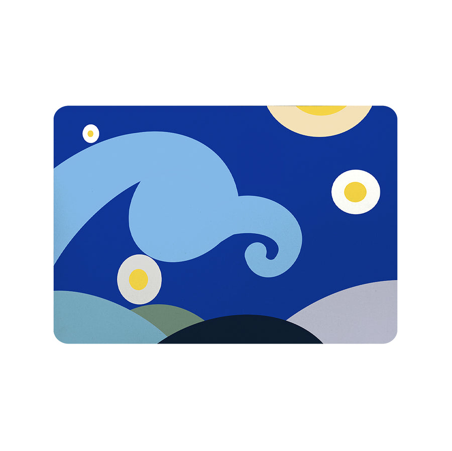 Feblilac Simple Strokes of Starry Sky Cup and Dish Placemat - view 3