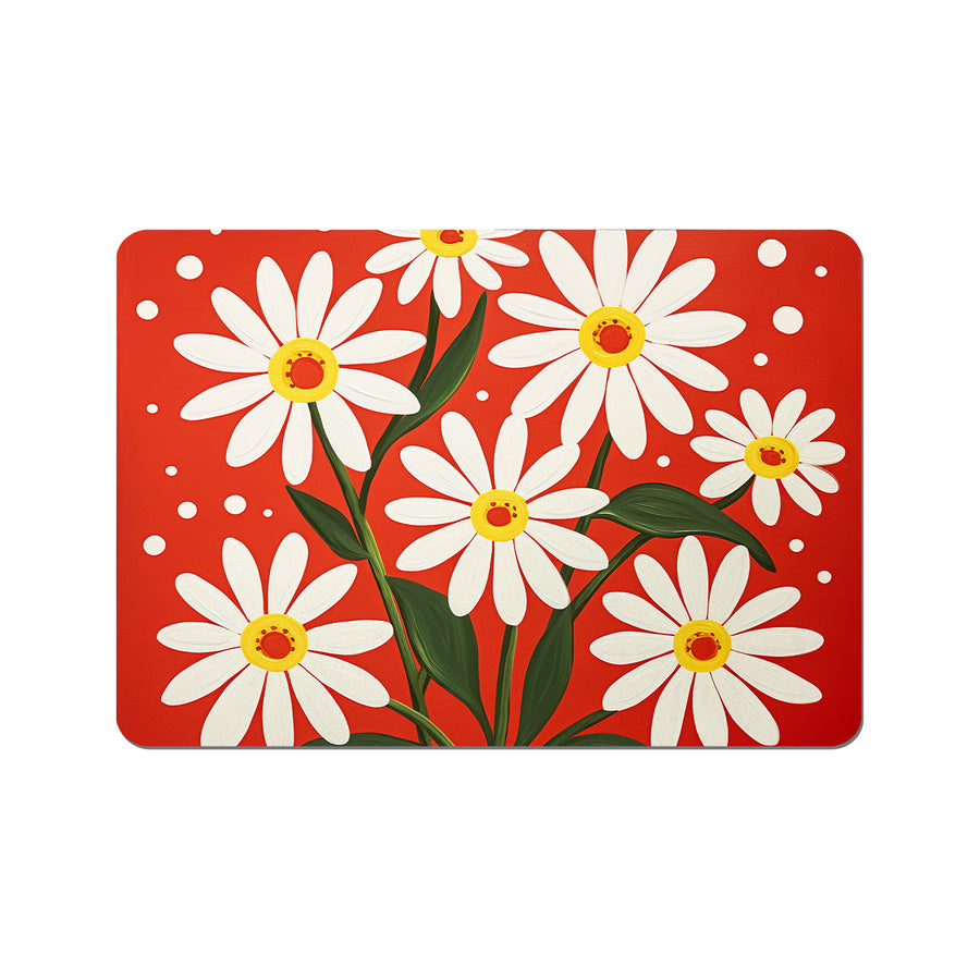 Feblilac Daisy Red Background Cup and Dish Placemat - view 3
