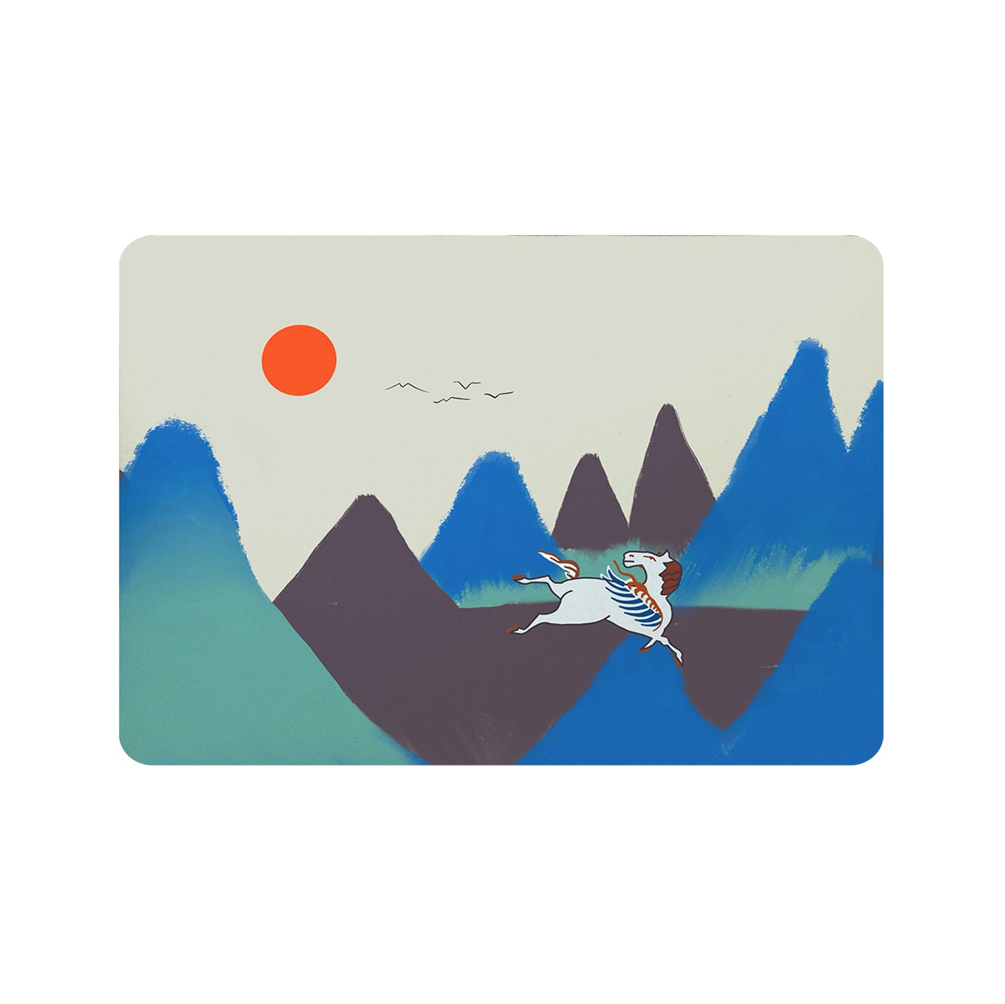 Feblilac Dunhuang Sunrise Cup and Dish Placemat