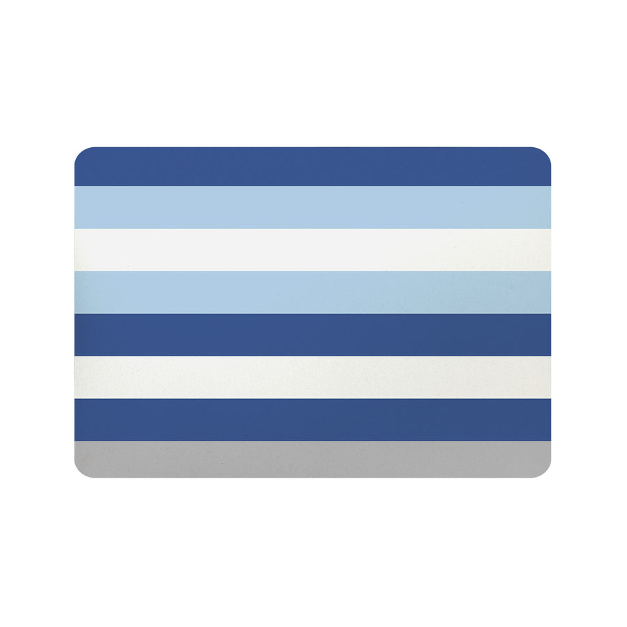 Feblilac Blue and White Stripes Cup and Dish Placemat - view 3