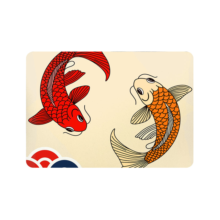 Feblilac Two Koi Carps Cup and Dish Placemat - view 3