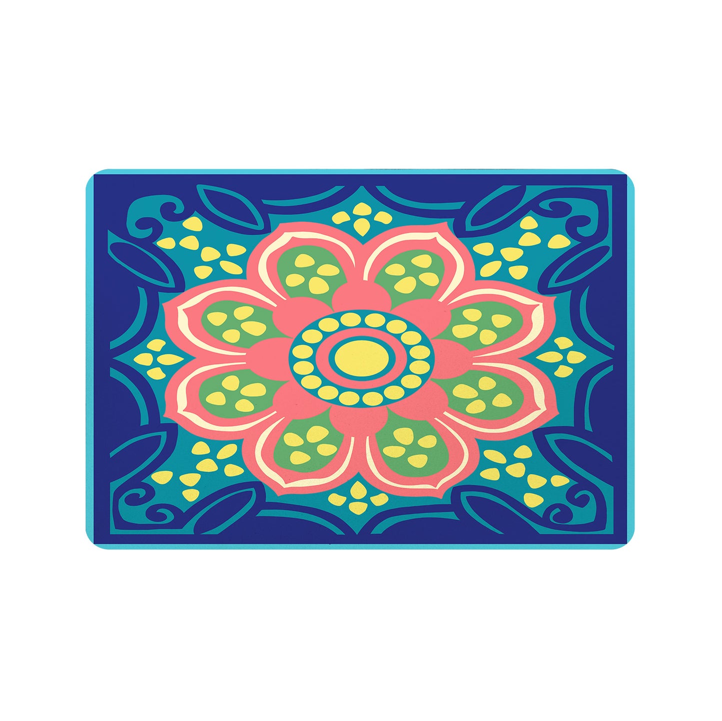 Feblilac Bohemian Lotus Cup and Dish Placemat