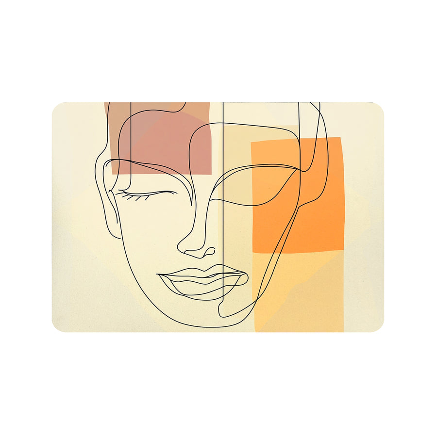Feblilac Woman Lines Cup and Dish Placemat - view 3