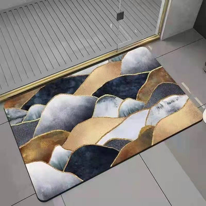 Super Absorbent Floor Mat for Bathroom, Anti Slip Bath Rug, Diatomaceous Earth Mat