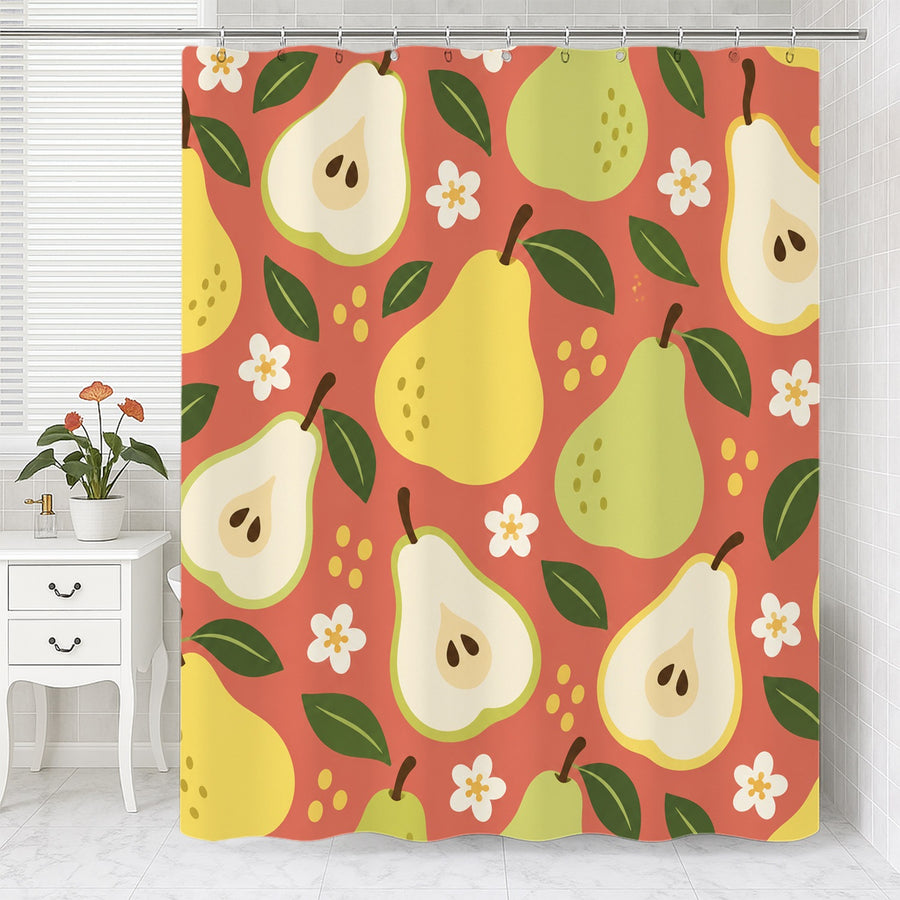 Feblilac Pear Shower Curtain