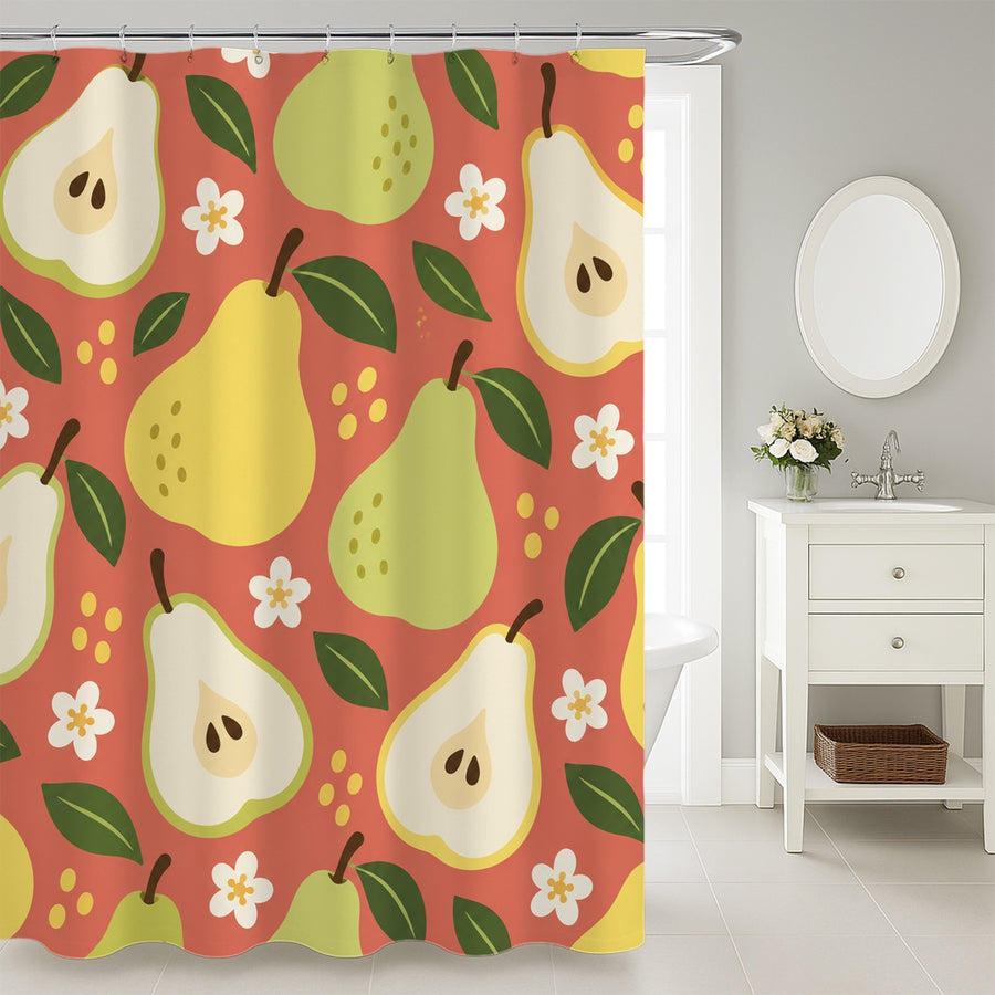 Feblilac Pear Shower Curtain