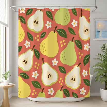 Feblilac Pear Shower Curtain