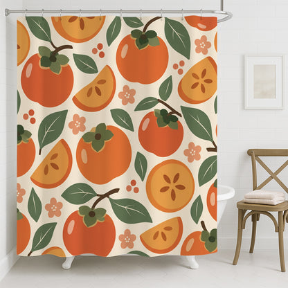 Feblilac Persimmon Shower Curtain
