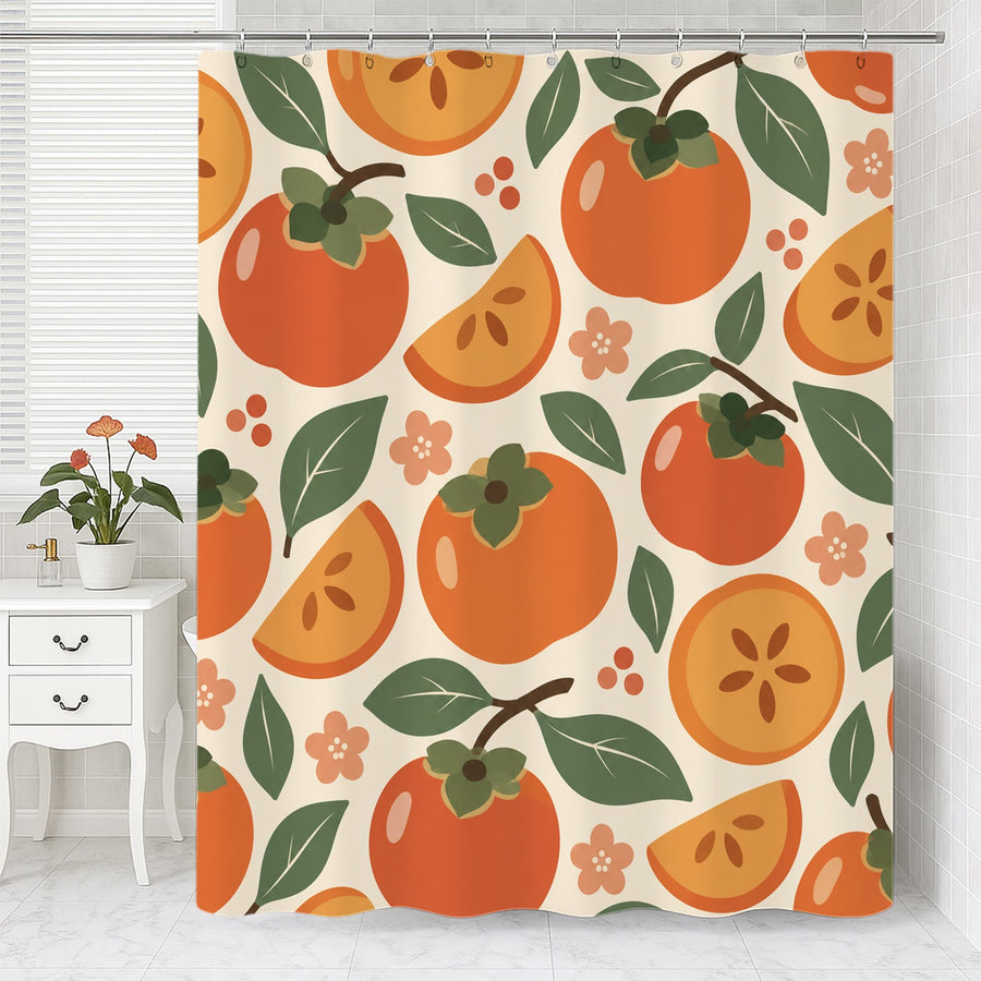 Feblilac Persimmon Shower Curtain