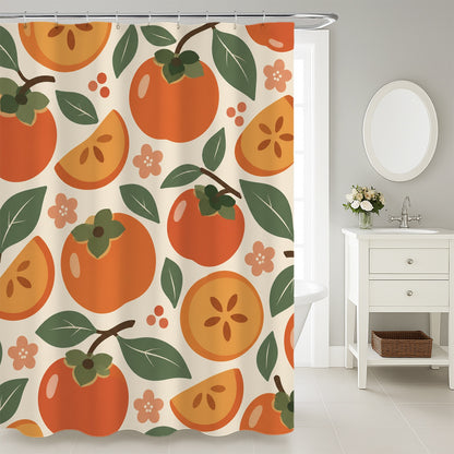 Feblilac Persimmon Shower Curtain