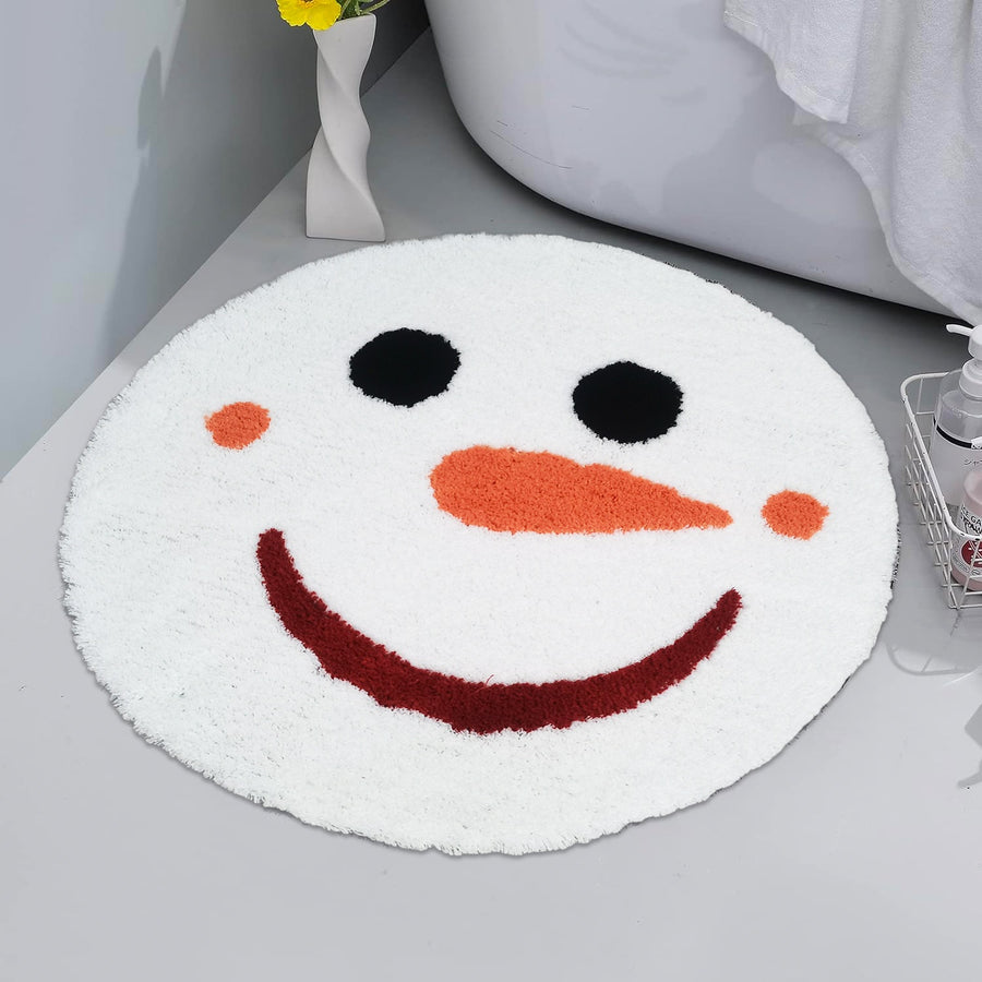 Feblilac Snowman Shower Curtain